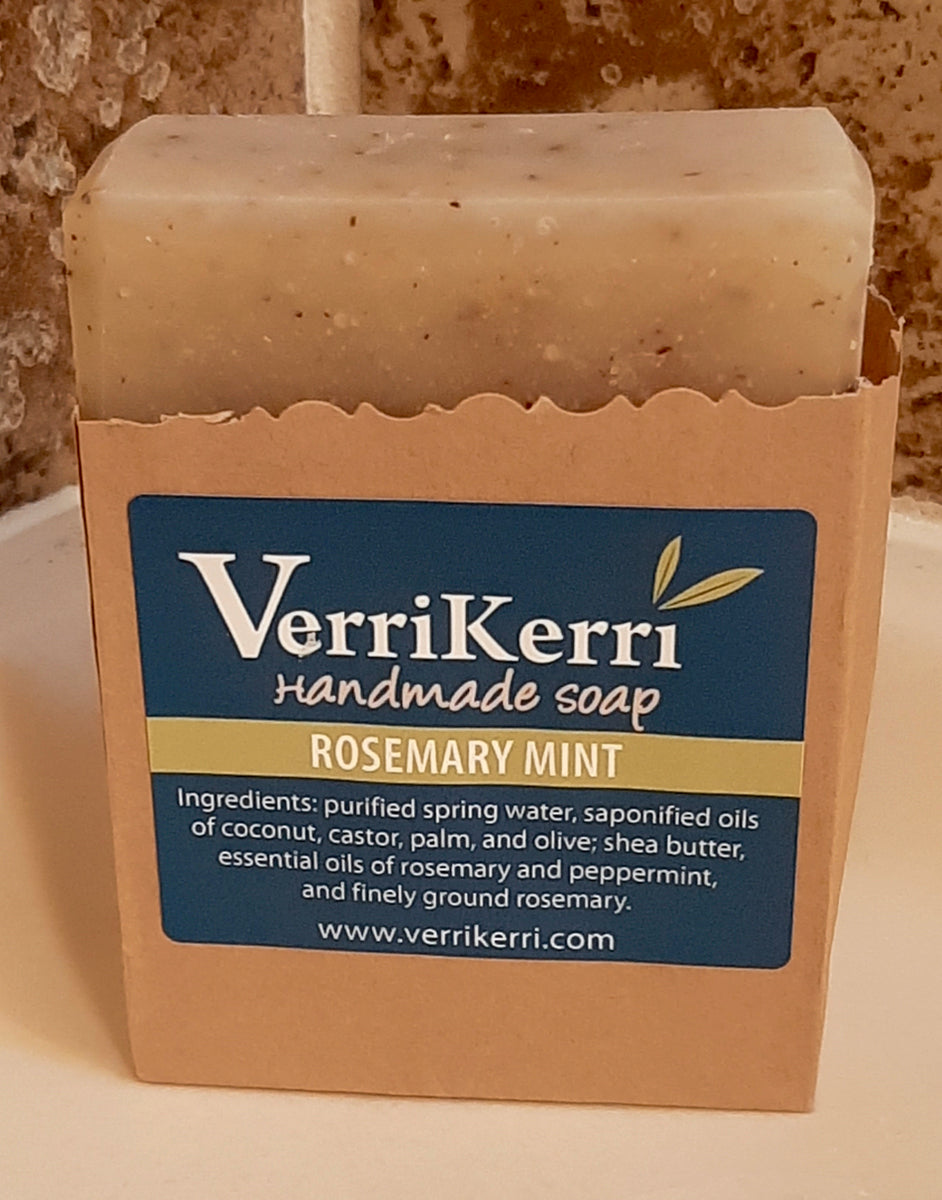 Rosemary Mint VerriKerri Soaps handmade soaps by caring hands